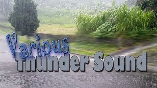 SUARA HUJAN dengan Gemuruh Petir - VARIOUS RAIN Thunder Background sound FREE TO USE