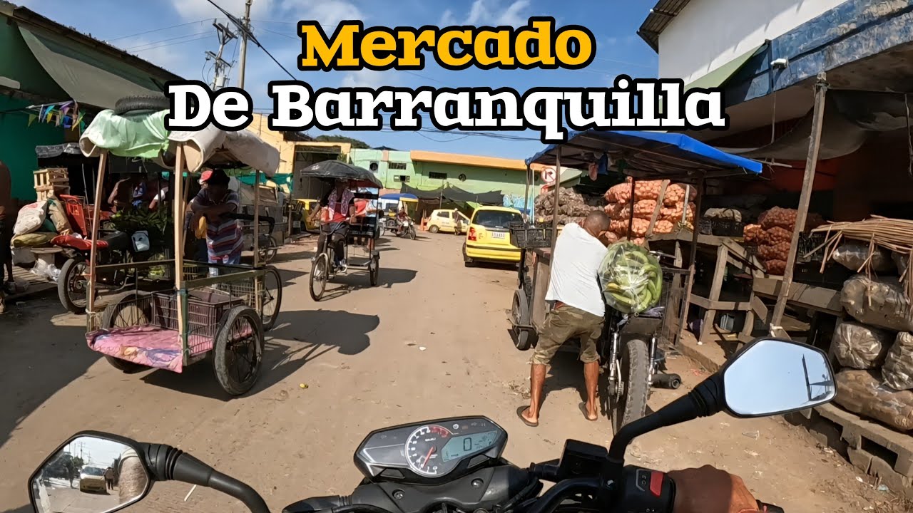 Asi se ven las calles mas peligrosas del mercado de verdura en Barranquilla 