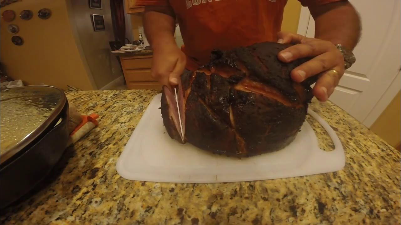Howto cook a precooked ham with a smoker YouTube