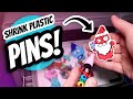 Shrink Plastic Pin Monstrosities: DIY Custom Pins