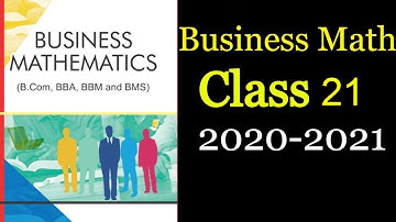 #21 Business Maths | B.com | Full Syllabus | in hindi | Free Ki Pathshala | Online Class |