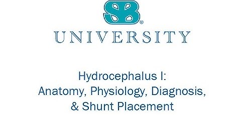 Hydrocephalus I:   Anatomy, Physiology, Diagnosis, & Shunt Placement