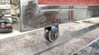 how to install manual sliding gate | sliding gate installation | sliding gate roller wheels | mdkhan