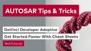 DaVinci Developer Adaptive | Cheat Sheets  | Tips and Tricks | #VectorTechTutorial