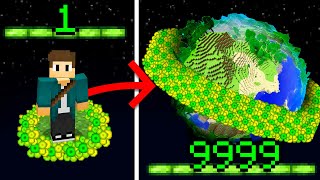 Minecraft mas XP = Tamanho do Mundo