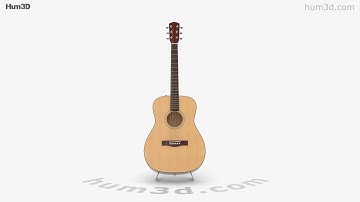 Acoustic Guitar 3D model by 3DModels.org