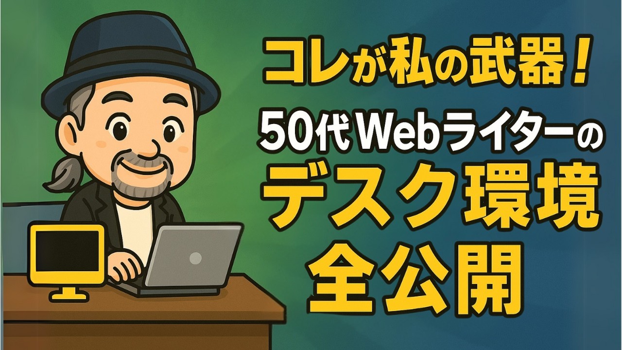 パソコンの選び方と作業環境づくり｜50代Webライターのリアルな仕事場紹介【デスクツアー】