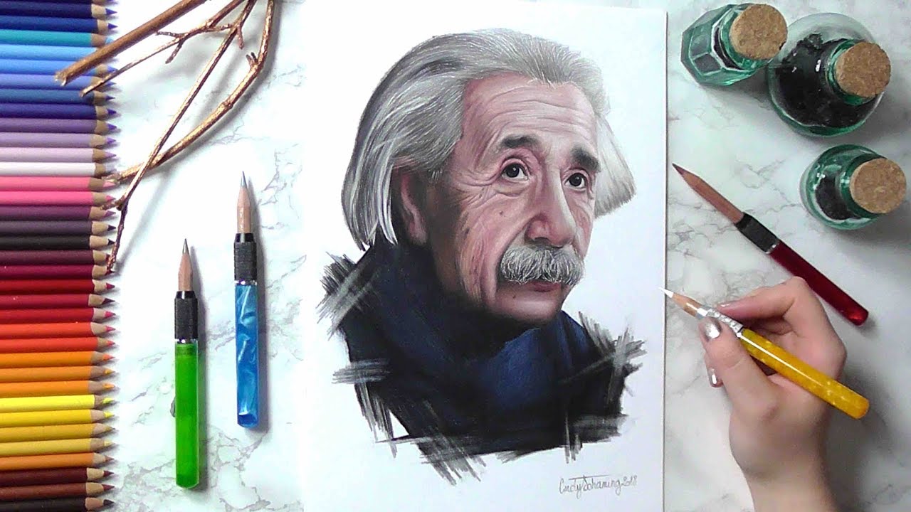 How to Draw Albert Einstein: 8 Steps (with Pictures) - wikiHow Fun