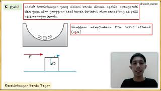 Kesetimbangan benda tegar | jenis syarat setimbang