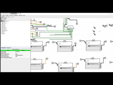 Logisim Combining ROMs to increase word size and capacity