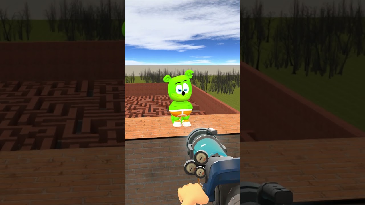 Замерзающий мармеладный мишка! 