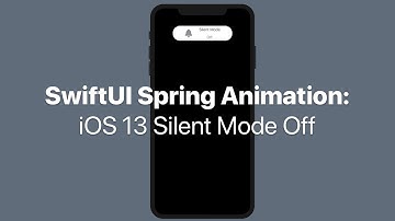 SwiftUI Spring Animation: iOS 13 Silent Mode Off