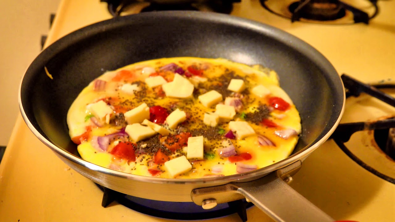 Three egg omelette - YouTube
