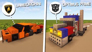 : Minecraft: 5 Car & Vehicle Builds!
