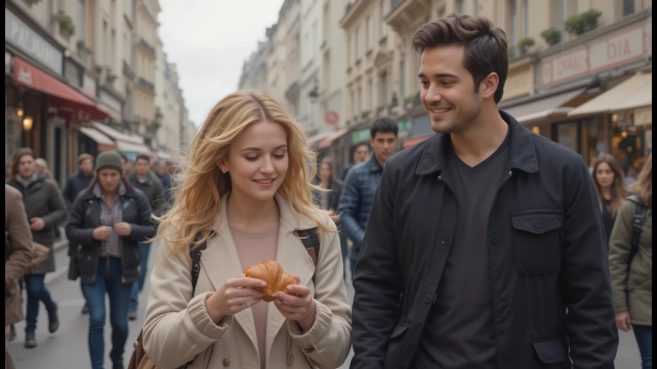 She Dropped the Croissant in Public — His Reaction Shocked Her