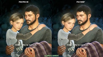 The Last of Us Remastered PS4 PRO vs PS4 Graphics Comparison in 4K | PS4 PRO 4K 2160P