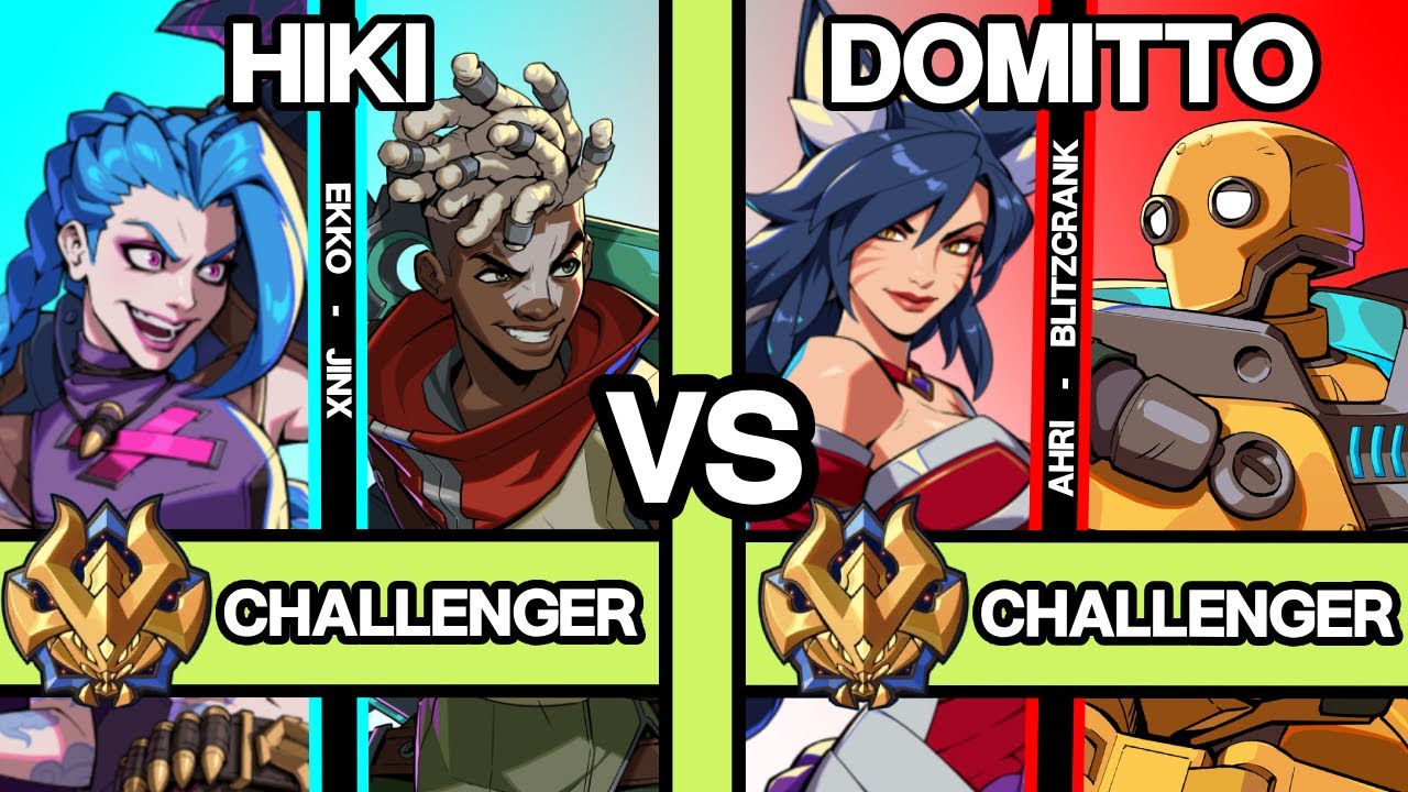2XKO ▰ HIKI (Ekko-Jinx) vs DOMITTO (Ahri-Blitzcrank) ▰ 2XKO Pro Replays