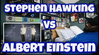 Albert Einstein vs Stephen Hawking - Epic Rap Battles Of History | REACTION