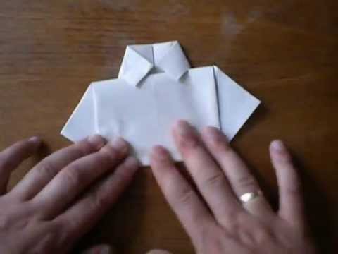 origami tuxedo оригами смокинг - YouTube