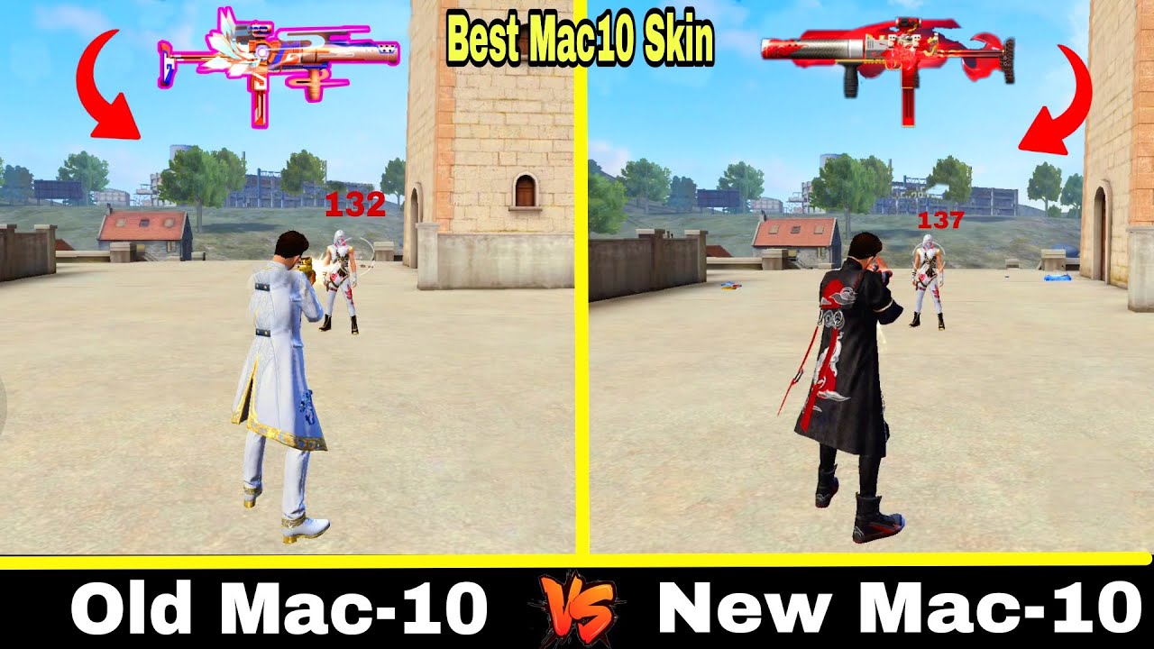 ENFLAMED TERROR MAC-10 VS FROZEN PLATINUM MAC-10 FULL ABILITY TEST IN FREE FIRE | TESTING GAMER FF