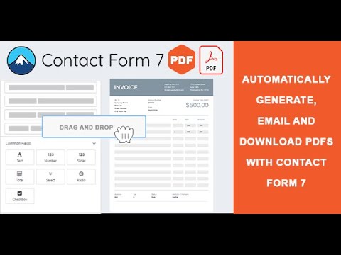 Contact Form 7 PDF Builder - Attach PDF - YouTube
