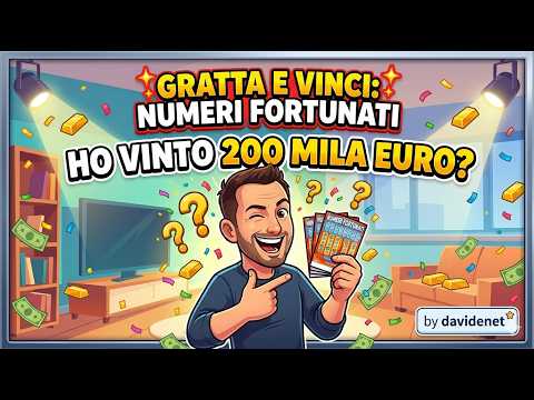 GRANDE VINCITA NUMERI FORTUNATI Ho vinto 200 mila? #numerifortunati #grattaevinci #davidenet #wow