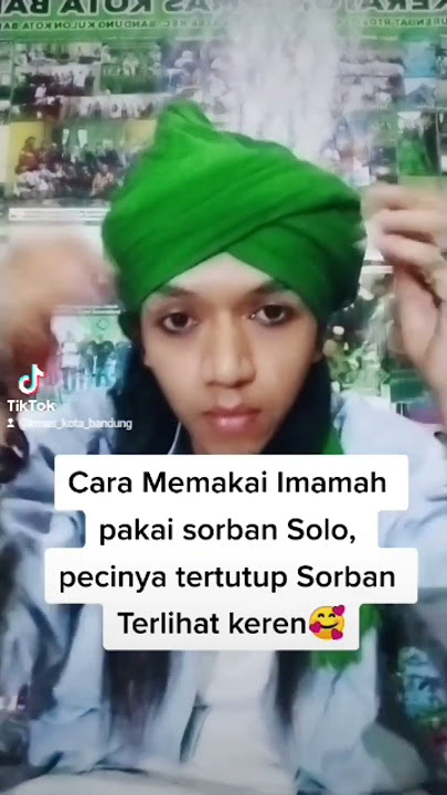 Cara Memakai imamah  ala Ugie Khan😁 pakai sorban solo 🥰 #tutorial #viral