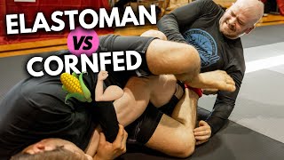 Elastoman Vs Cornfed | Justin Fabac Attempts To Break Andrew Rogers