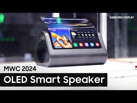 [MWC 2024] 부드럽게 펼쳐지는 스마트한 스피커!😮 삼성디스플레이의 OLED Smart Speaker!