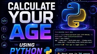 Calculate age using python ✅#python #Coding  Profile
