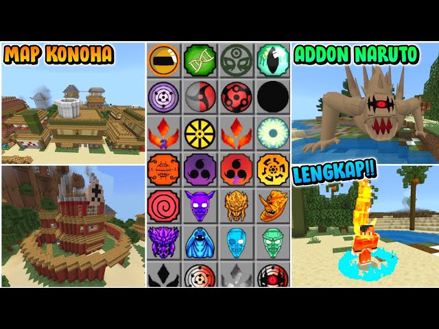 CARA PASANG ADDON + MAP NARUTO DI MINECRAFT PE TERBARU !! NARUTO JEDY CRYSTAL !! class=