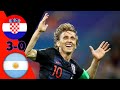 منتخب الأرجنتين وكرواتيا 0 3 المباراة الرائعة بأهدافها الجميلة في كأس العالم 2018 تعليق رؤوف خليف