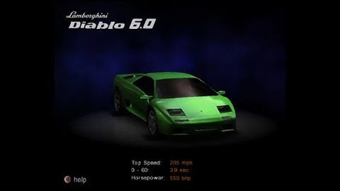 NFS Hot Pursuit 2 Beta PS2 Demo - Main Menu