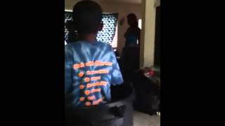 Boy Gets Caught In Trash Can And Falls
