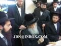 Toldos Aharon Rebbe attending Mir Sheva brochos (Einikel of R' Finkel) 8 Tamuz 5770