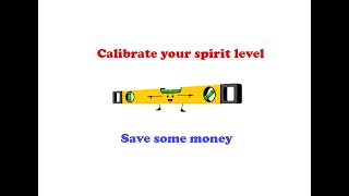 Repair or fix the spirit level