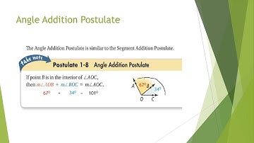 Angle Addition Postulate Video