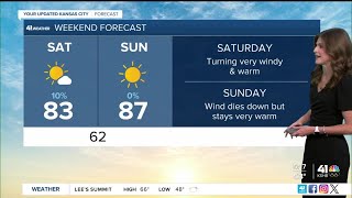 Windy and cooler today before very warm weather arrives this weekend