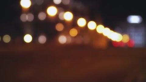Blurred City Lights Stock Video