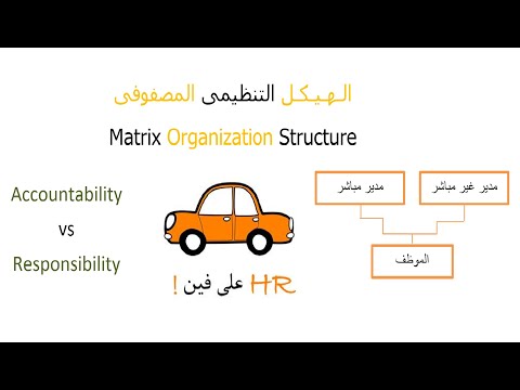 Matrix Organization Structure/الهيكل التنظيمى المصفوفى