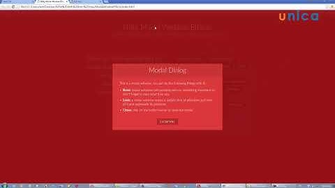 Bai 49  Project 6 Viet hieu ung modal box   phan 5 Thuoc tinh tam quay, cac hieu ung slide fall, sti
