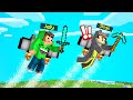 Playing SPEEDRUNNERS vs. HUNTERS With JETPACKS! (Minecraft)