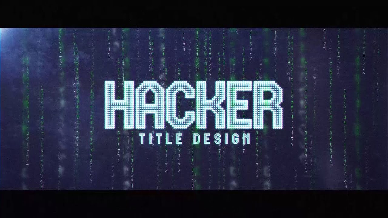 Hacker : After Effects template - YouTube