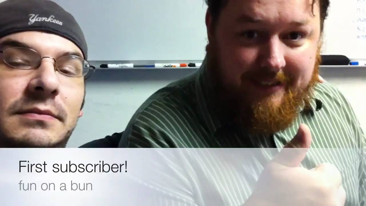 The first subscriber gets a video - YouTube