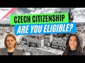 Pathways to Czech Citizenship (explained)