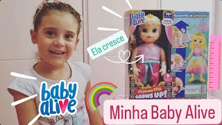 Baby Alive Princess Ellie Grows Up | Brincando com a Clarinha