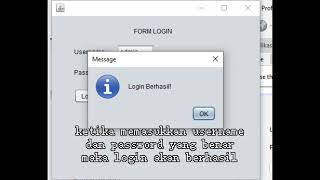 Membuat form login dengan netbeans Update