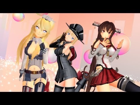 【MMD】日米独の戦艦にアンデッドエネミーを踊ってもらった【4Kにしてみた】