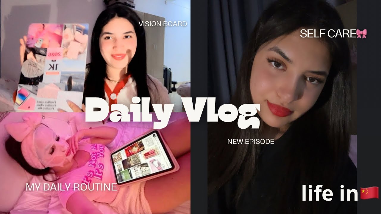 💗First vlog of 2026 ✨ in china 🇨🇳 Vision board 🎀