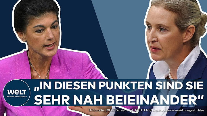 WELT TV-DUELL: Alice Weidel gegen Sahra Wagenknecht! Ihre Gemeinsamkeiten und Unterschiede